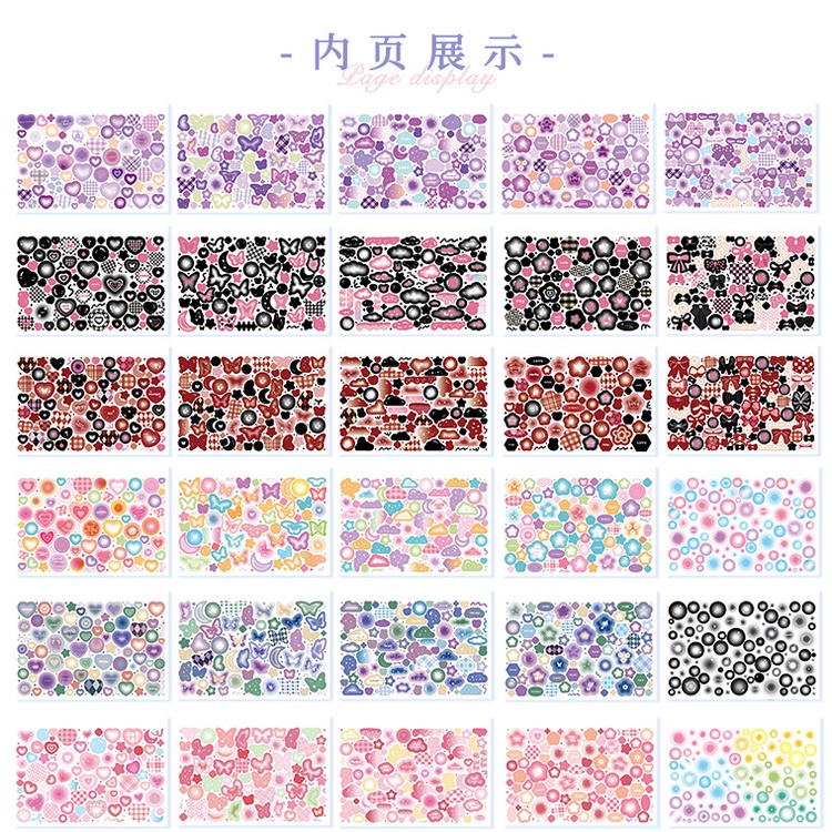 Sticker Họa Tiết Bầu Trời Sao Hai Nửa Goo Dễ Thương Để Trang Trí