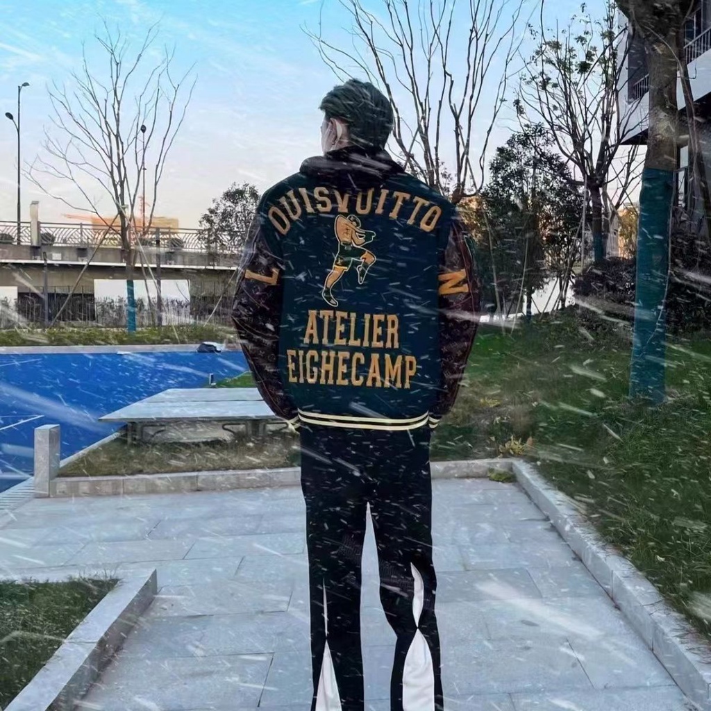 Áo Khoác Bóng Chày Louis Vuitton Thêu Logo Nhiều Màu Sắc Cá Tính Cho Nam Nữ