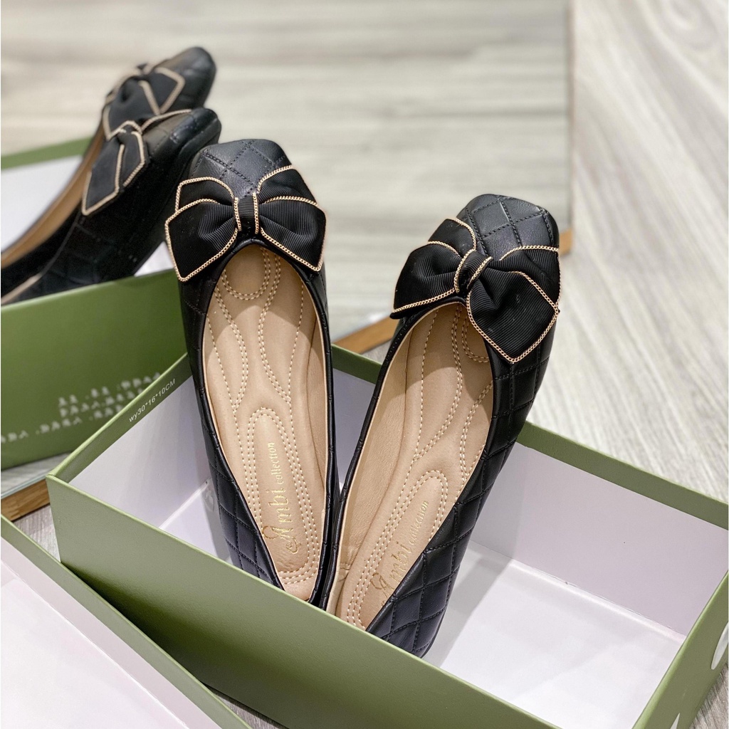 Giày Bệt Nơ Đế Thấp MIDU Xinh