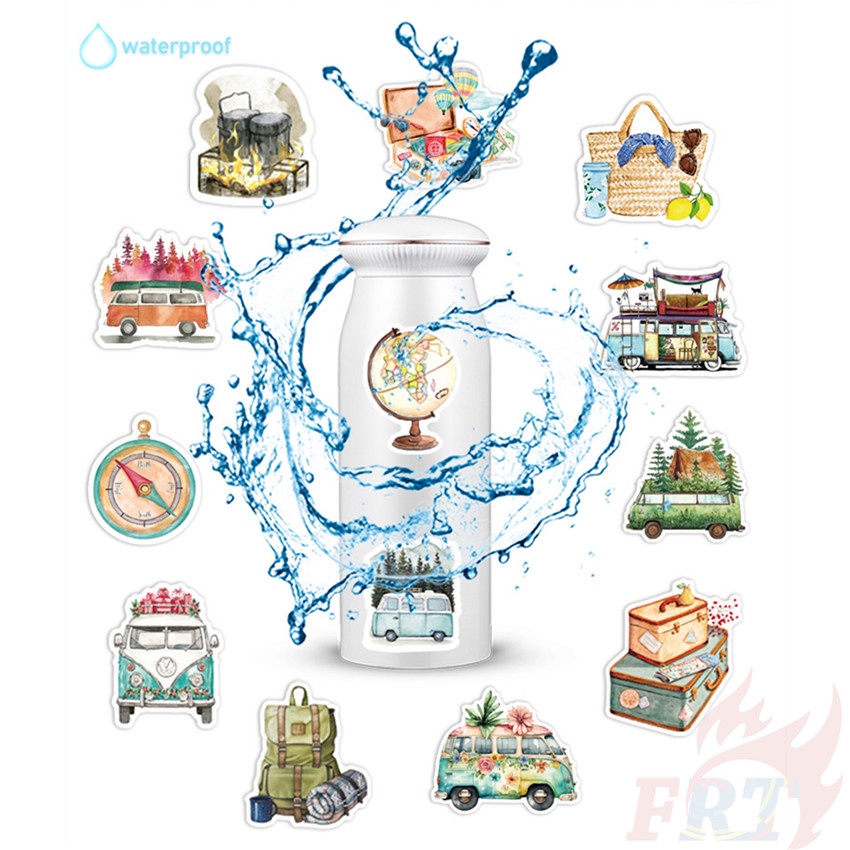 ❉ Sticker Dán Trang Trí Kích Thước Series 02 Chất Lượng Cao ❉ Bộ 50 Sticker Chống Thấm Nước Họa Tiết Doodle Hợp Thời Trang