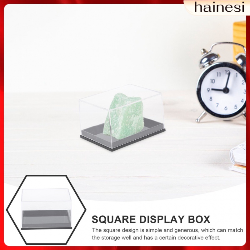 Set 6 Hộp Thủy Tinh Trong Suốt Trưng Bày Mô Hình Khối Specimen