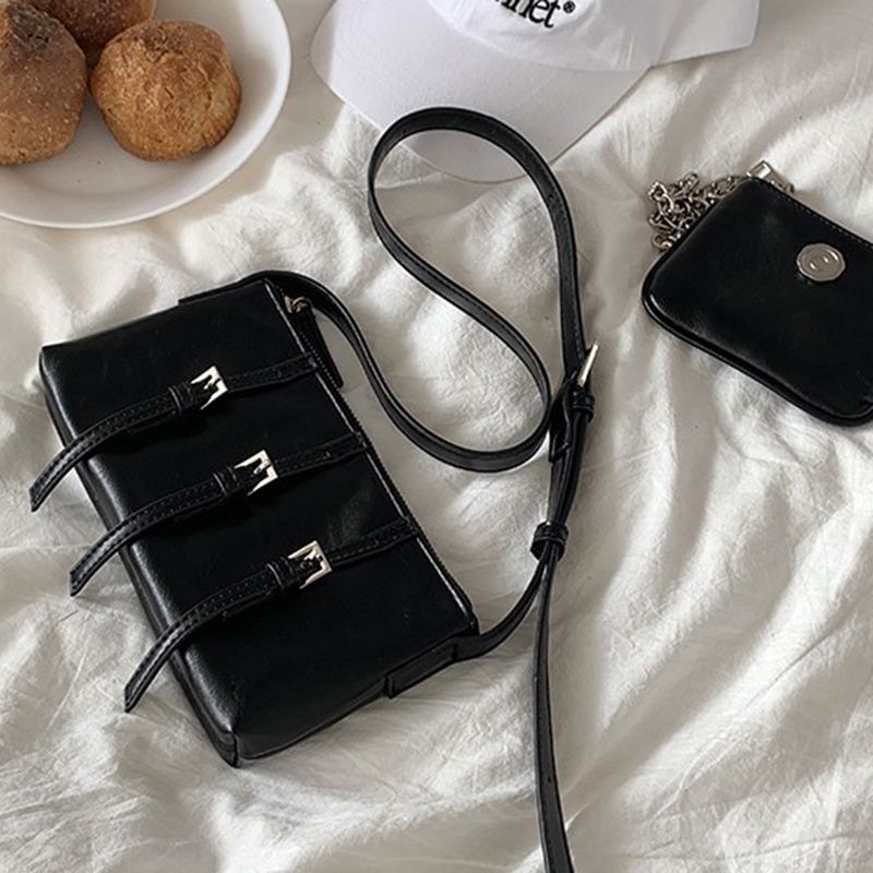Ielgy Túi Đeo Chéo Vai Thời Trang Hàn Quốc niche Cá Tính Cho Nữ
