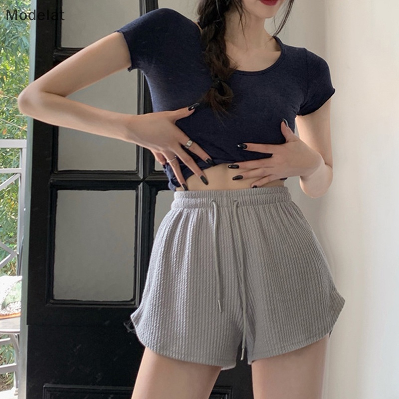 Mfc Quần Short Thể Thao Lưng Cao Ống Rộng Thời Trang Mùa Hè 2023 Cho Nữ