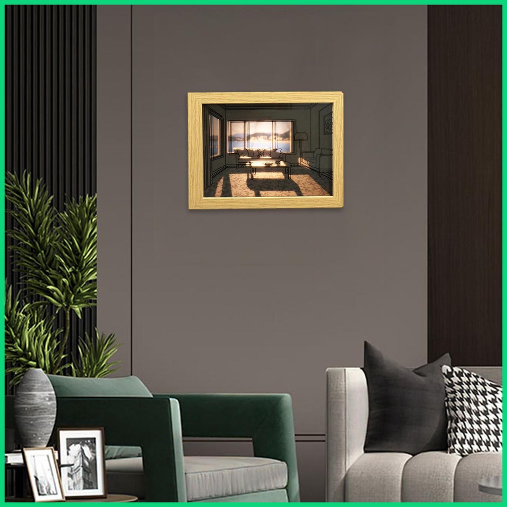 Khung Ảnh Có Đèn LED 3 Màu Sắc Tương Phản Độc Đáo