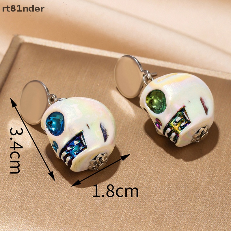 Rt Bông Tai Hình Đầu Lâu Phong Cách Gothic Punk Thời Trang Cho Nữ