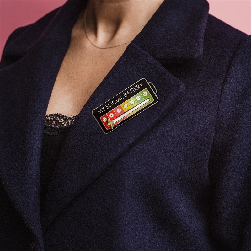 Ghim Cài Áo Bằng Kim Loại Tráng Men Cứng Họa Tiết Tâm Trạng 7 Ngày Dành Cho Nam Nữ