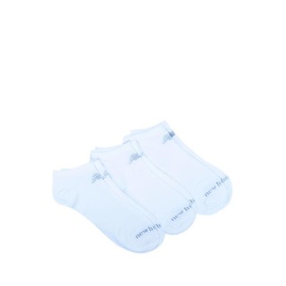 3 Đôi Vớ New Balance Performance Cotton Flat Knit No Show Unisex - White