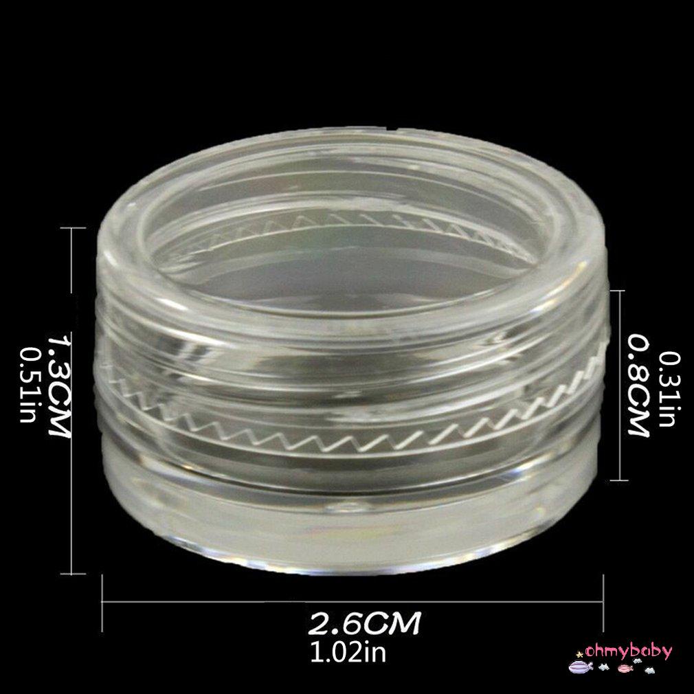 [InStock] 12 Cái Nhỏ Nhựa Rỗng Mẫu Hộp Đựng Du Lịch Vòng Trang Điểm Mỹ Phẩm Long Lanh Powerd Chai [Z/1]