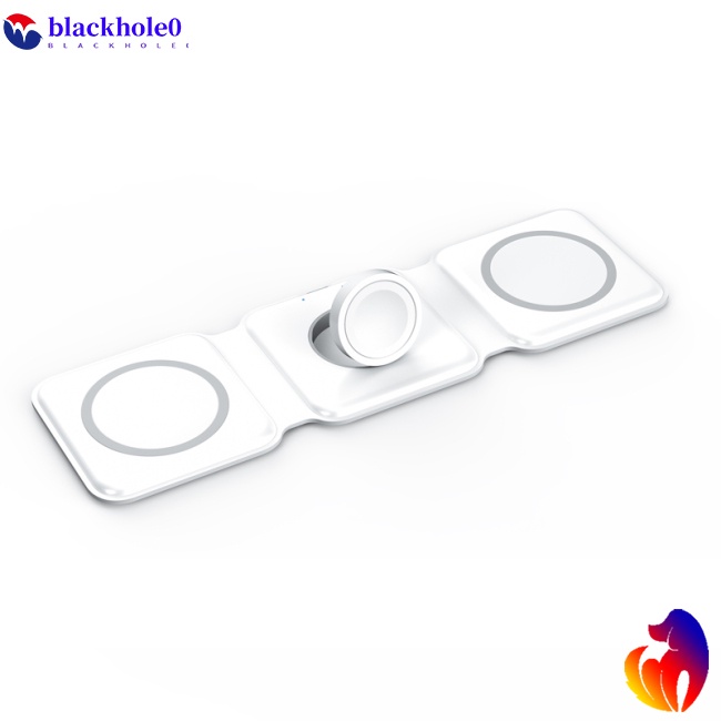 Bộ Sạc Không Dây 15W Hai Chiều 3 Trong 1 Có Nam Châm Loại USB-C