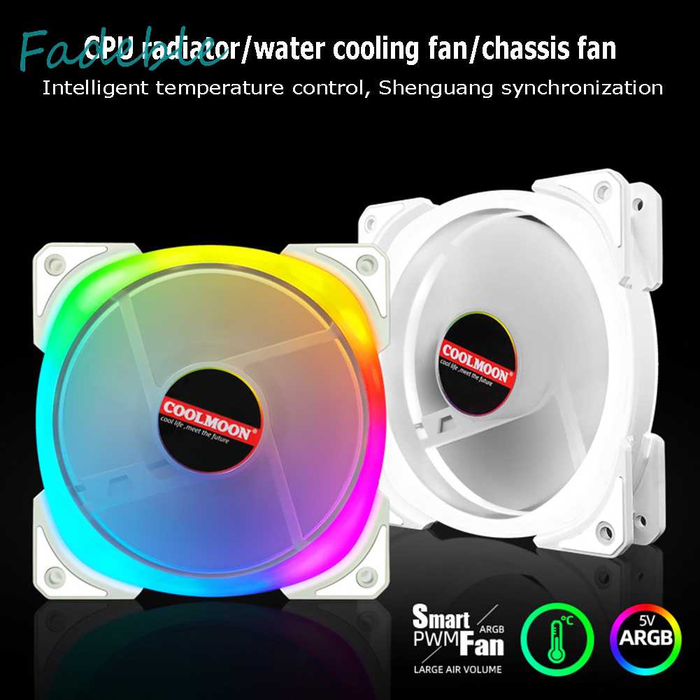 Quạt Tản Nhiệt CPU 12cm 4Pin PWM 5V 3Pin ARGB Cho Máy Tính