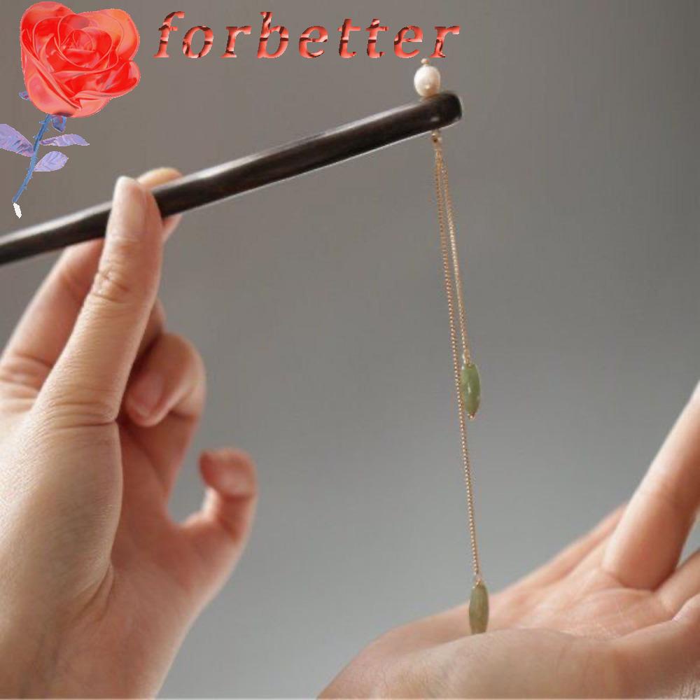 Trâm Cài Tóc Bằng Gỗ Phối Tua Rua Phong Cách Trung Hoa Cổ Điển Thời Trang