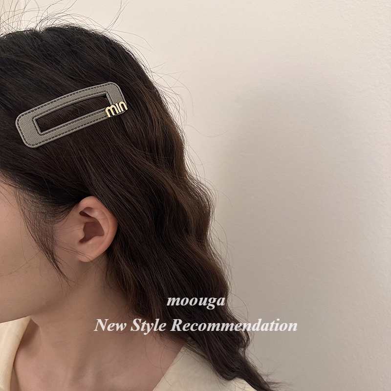 Moouga / Kẹp Tóc Mái Vuông Thời Trang Mùa Hè Cho Nữ