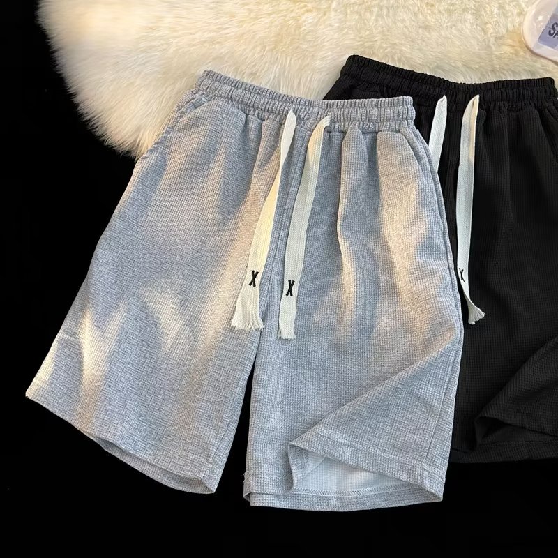 Quần Short Kaki Mỏng Dáng Rộng Phong Cách Đường Phố Mỹ Thời Trang Mùa Hè Cho Nam