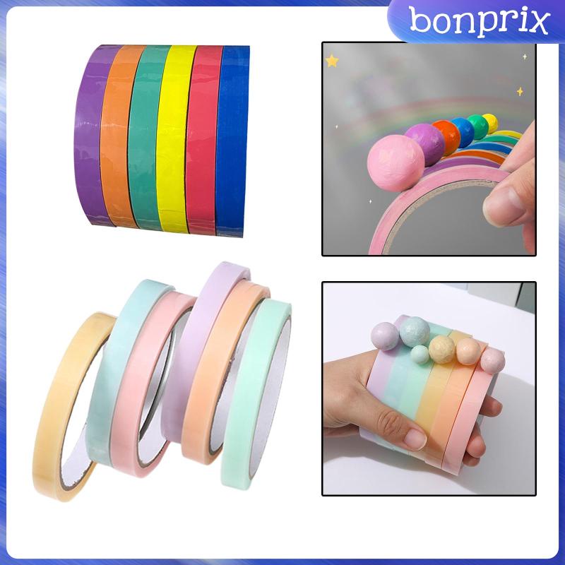 Set 6 Cuộn Băng Dính Màu Sắc Kẹo Ngọt Dành Cho Trẻ Em DIY