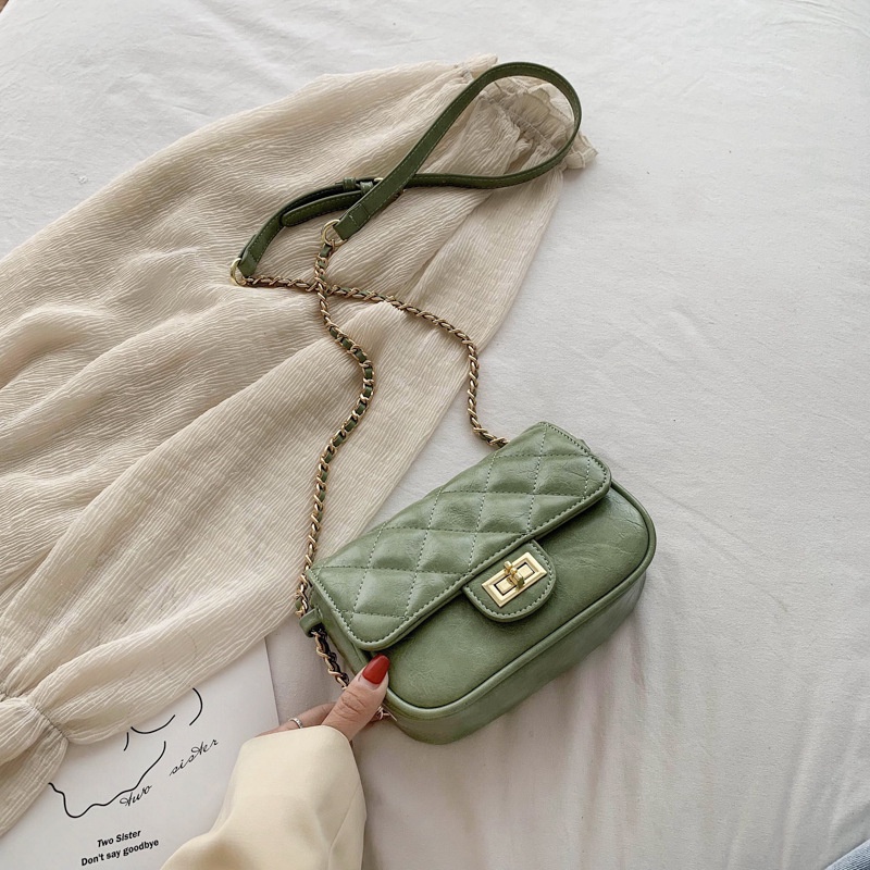 Túi Đeo Chéo Nhỏ Thêu Họa Tiết Phong Cách Phương Tây