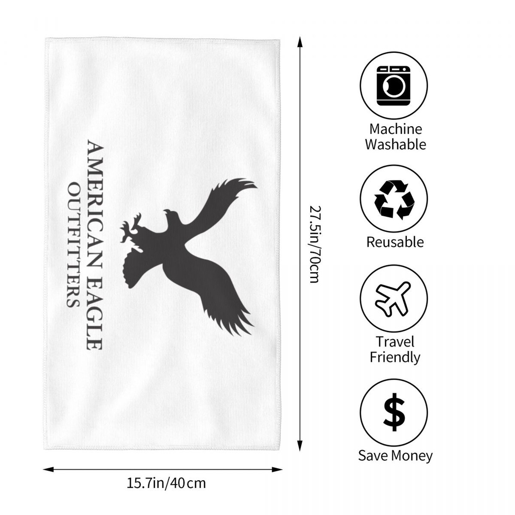 American Eagle Outfitters (3) Khăn thấm hút thân thiện với da Khăn vuông Khăn mặt thể thao ngoài trờ