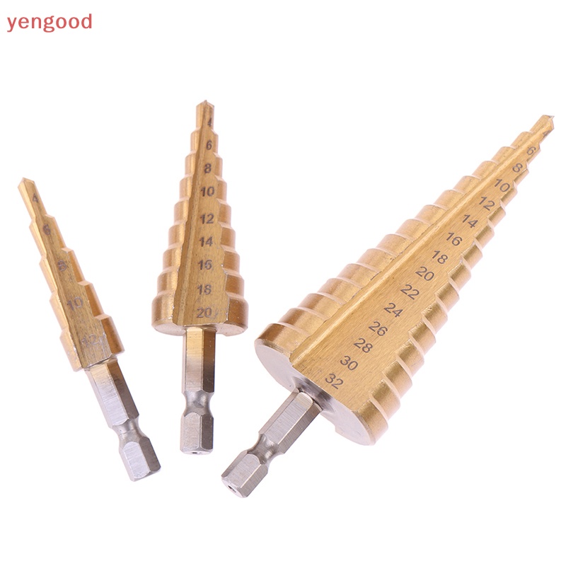 Bộ 3 Mũi Khoan Thép Gió HSS 4-12mm 4-20mm 4-32mm