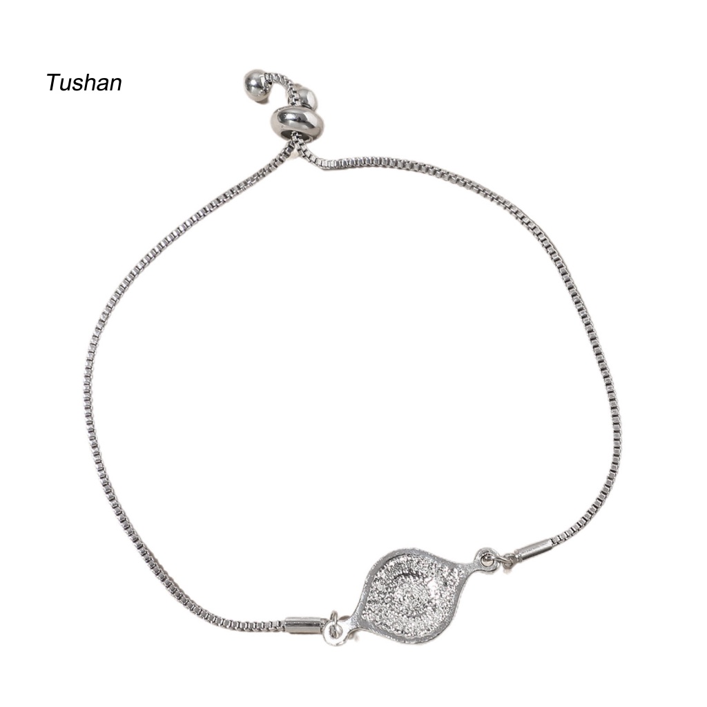 Vòng Đeo Tay Hình Mắt Đính Đá Có Thể Điều Chỉnh Kích Thước Dành Cho Nam Và Nữ