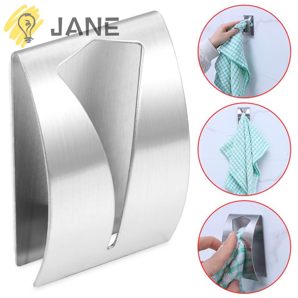 Jane Móc Treo Khăn Gắn Tường Cho Nhà Bếp|Miếng Dán Trang Trí Phòng Tắm Tự Dính Tiện Lợi