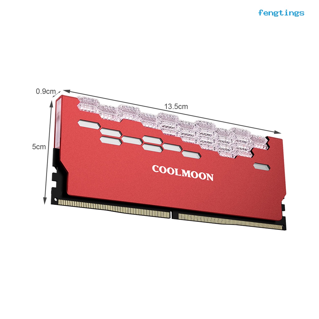 Quạt Tản Nhiệt Bộ Nhớ COOLMOON RA-2 RAM 5V ARGB Hiệu Ứng Ánh Sáng Rực Rỡ Cho Máy Tính