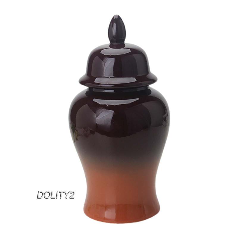 Bộ 2 Lọ Gốm Đựng Trà Có Nắp Đậy 7x14inch