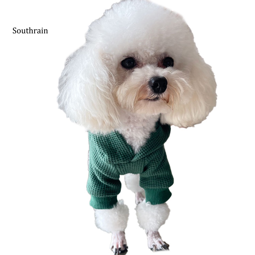 Áo Hoodie Giữ Ấm Họa Tiết Bánh Waffle Dễ Thương Dành Cho Cún Cưng