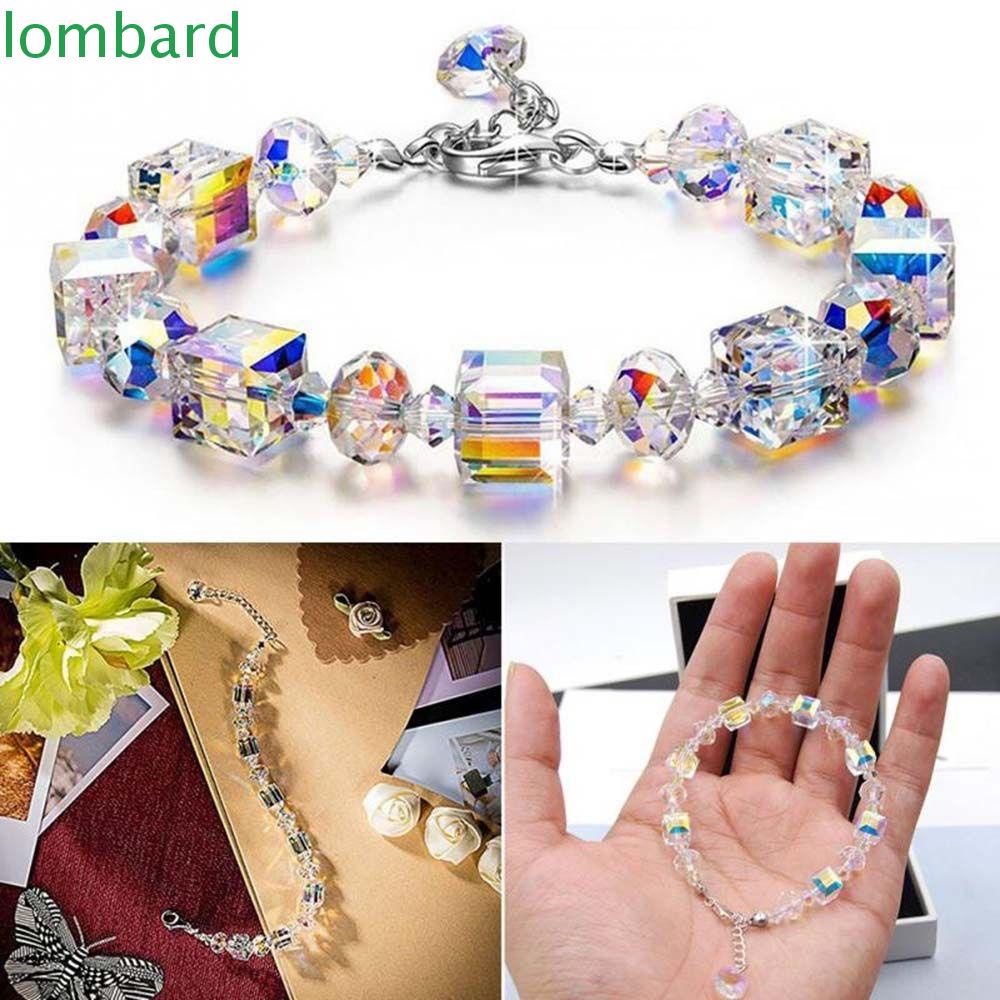 Lập Phương Vòng Tay Lập Phương Màu Sắc Gradient Có Thể Điều Chỉnh Kích Thước Lãng Mạn