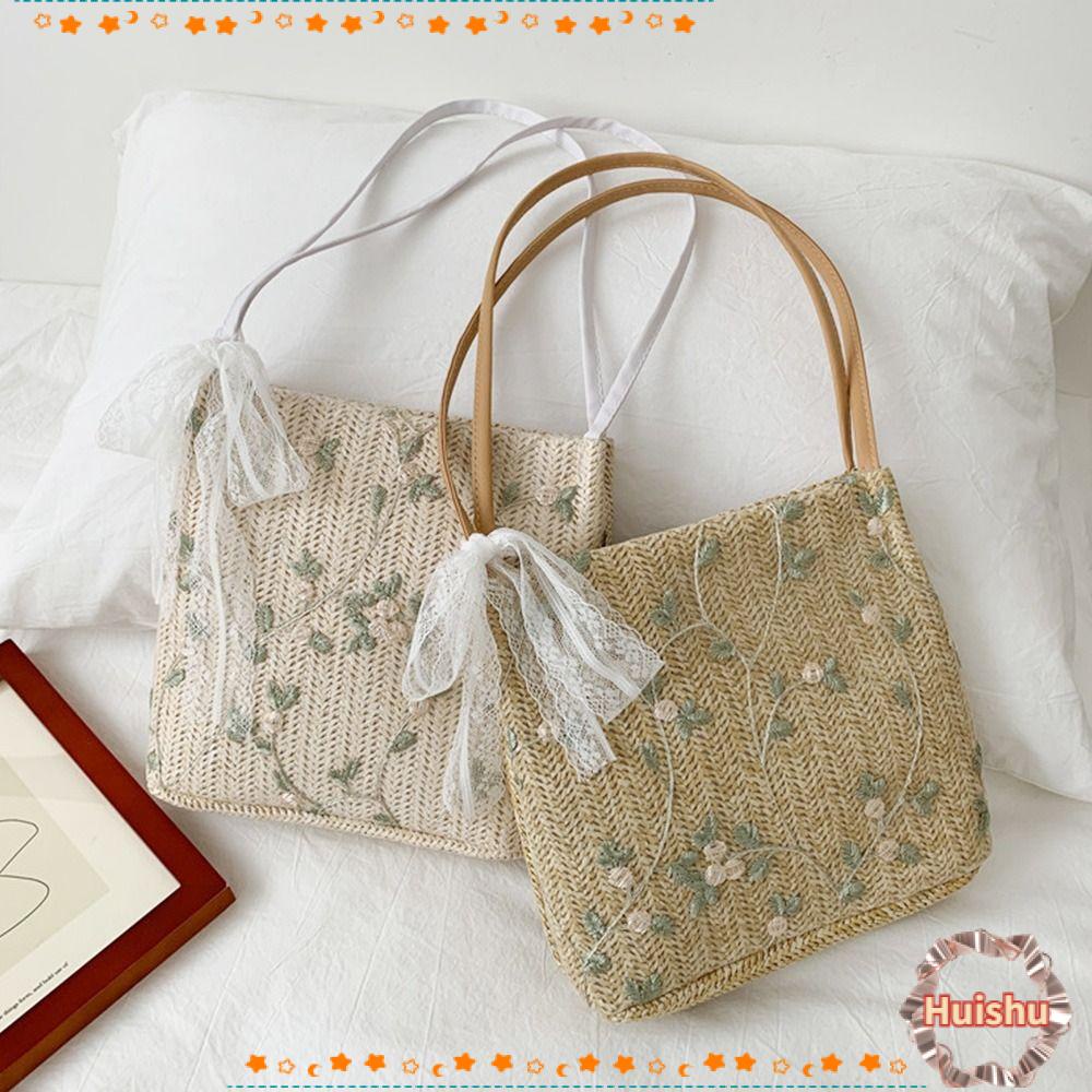 Túi Xách Cói Cỡ Lớn Thời Trang Mùa Hè Cho Nữ