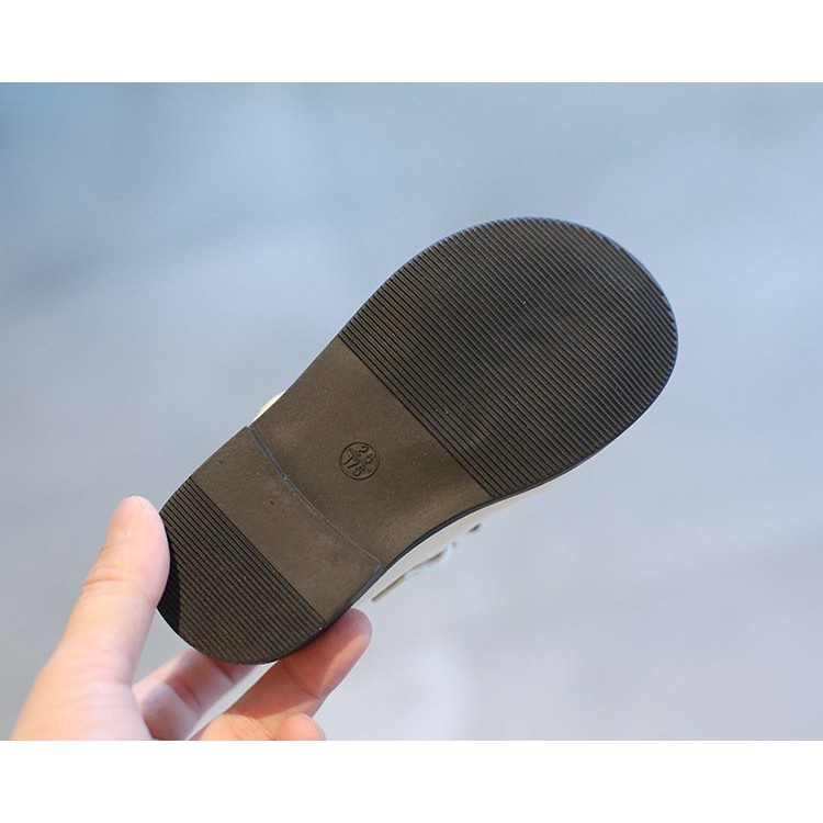 SIÊU XINH_Giày búp bê MG mềm phong cách Vitage Hàn Quốc có quai dán cho bé gái dễ thương