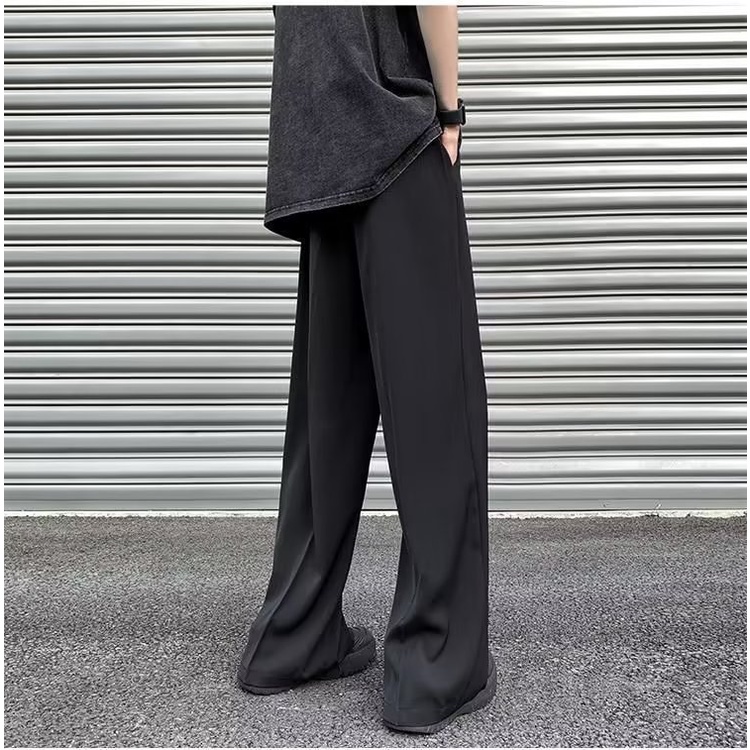 Vibe Quần Dài Xếp Ly Phong Cách Mỹ Cho Nam Ván Trượt Maggie La Nắp Nhẹ Nhàng