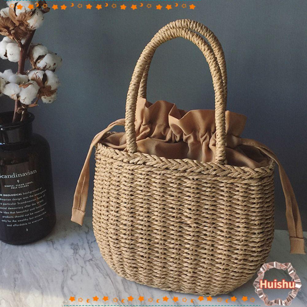 Túi Cói Đeo Vai Handmade Thời Trang Đi Biển Mùa Hè 2023 Cho Nữ