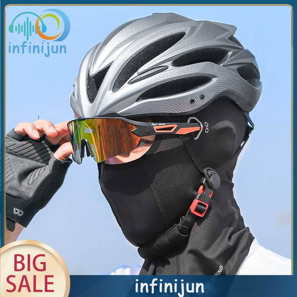 Khẩu Trang Có Mũ Trùm Chống Ẩm Dùng Đạp Xe / Leo Núi / Câu Cá