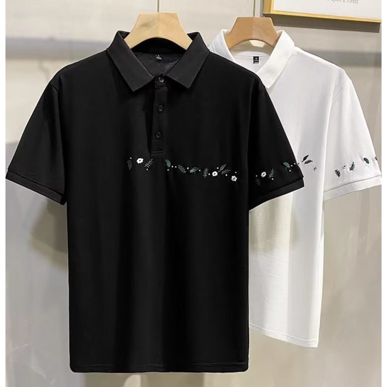 Áo Thun POLO Cotton Tay Ngắn Cỡ Lớn Đơn Giản Thời Trang Mùa Hè Cho Nam