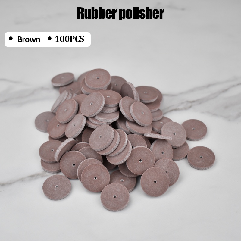 Bộ 100 Miếng Silicone Đánh Bóng Răng 4 Kiểu