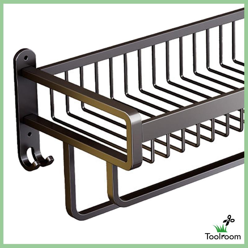 Giá Treo Khăn Gắn Tường Màu Đen Tiết Kiệm Không Gian Tiện Dụng Cho Nhà Bếp / Phòng Tắm