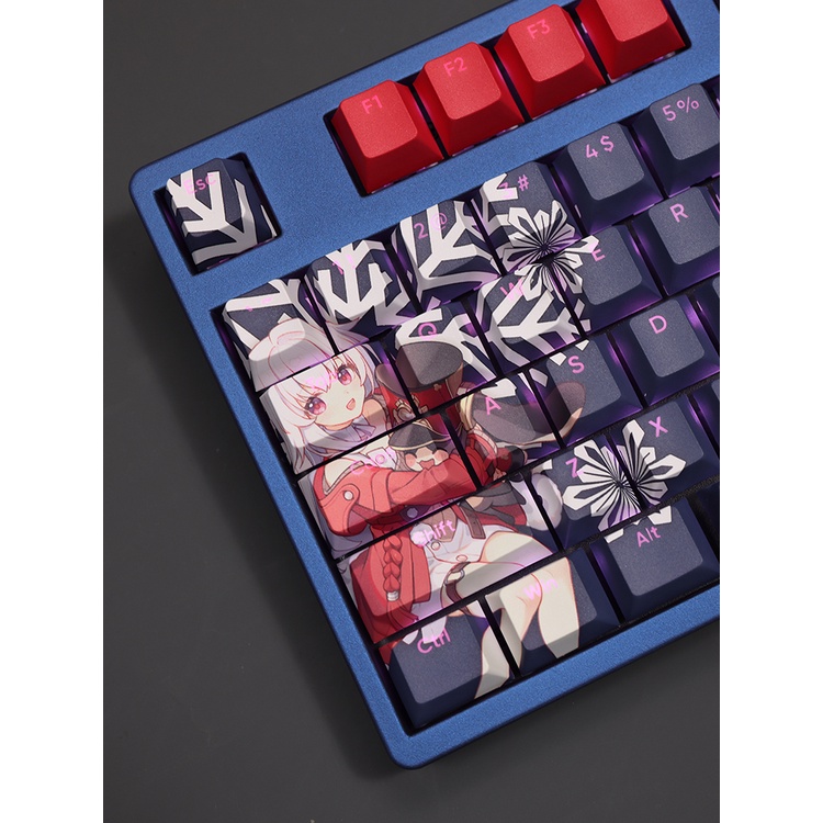 Clara Keycaps Cherry Profile Anime Honkai Star Rail PBT Dye Sub Bàn Phím Cơ Keycap