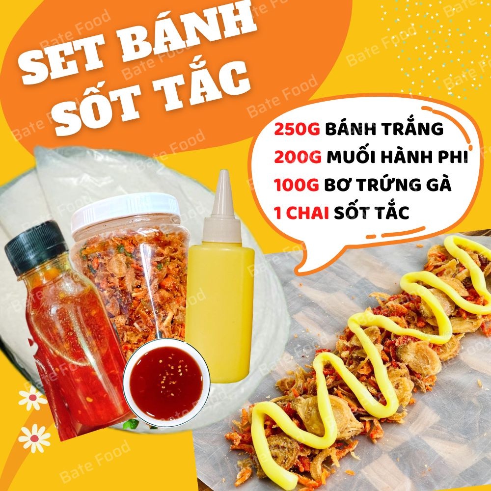 Set Bánh Tráng Phơi Sương Tây Ninh❗FREESHIP❗Siêu Khủng 1,2Kg 500g Bánh Trắng,400g Muối Tép Hành Phi,300g Bơ