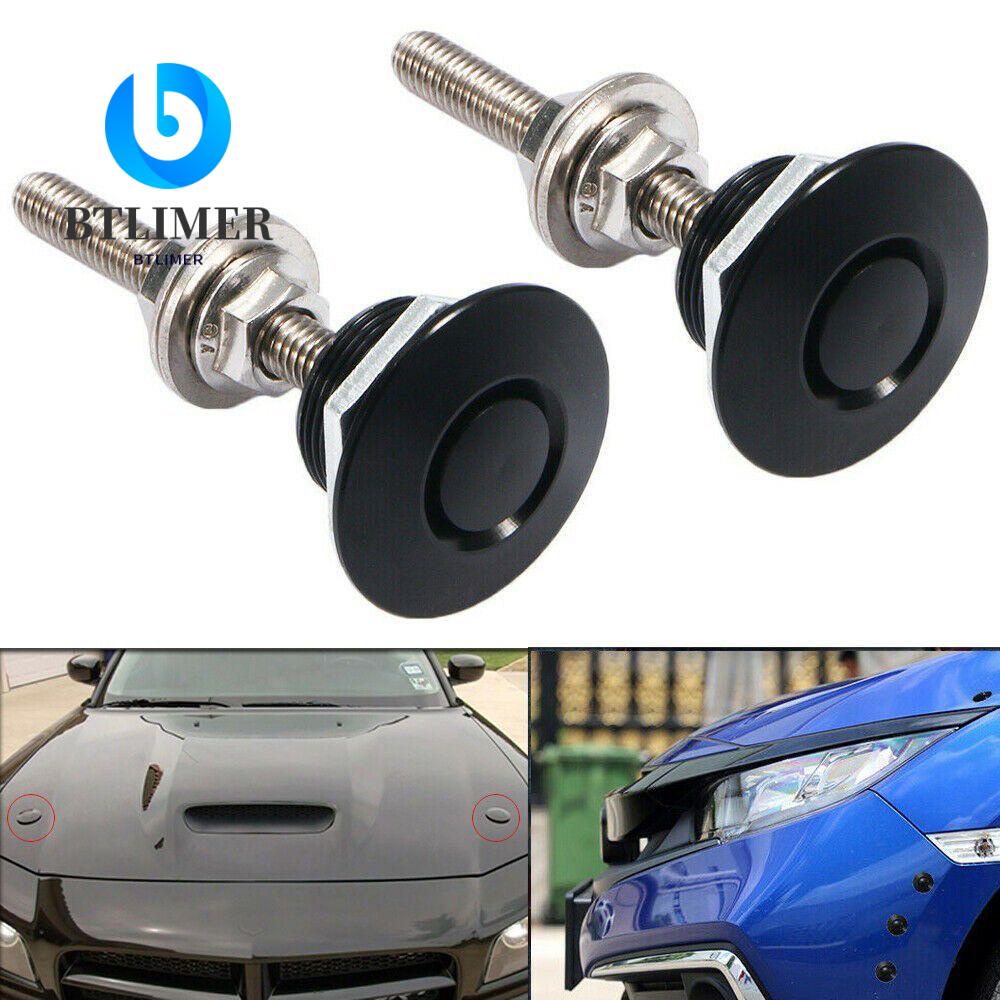2 / 4 Nút Gài Màu Đen Cho Mui Xe Hơi