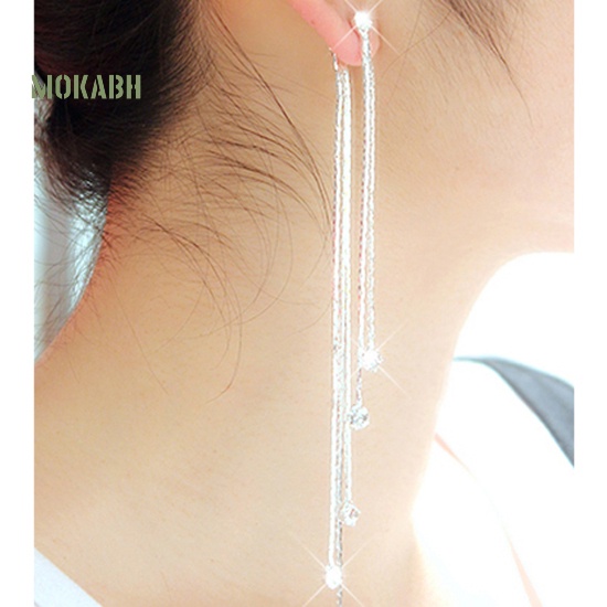 Bông Tai DạNg DàI Tua Rua ĐíNh Đá Xinh XắN