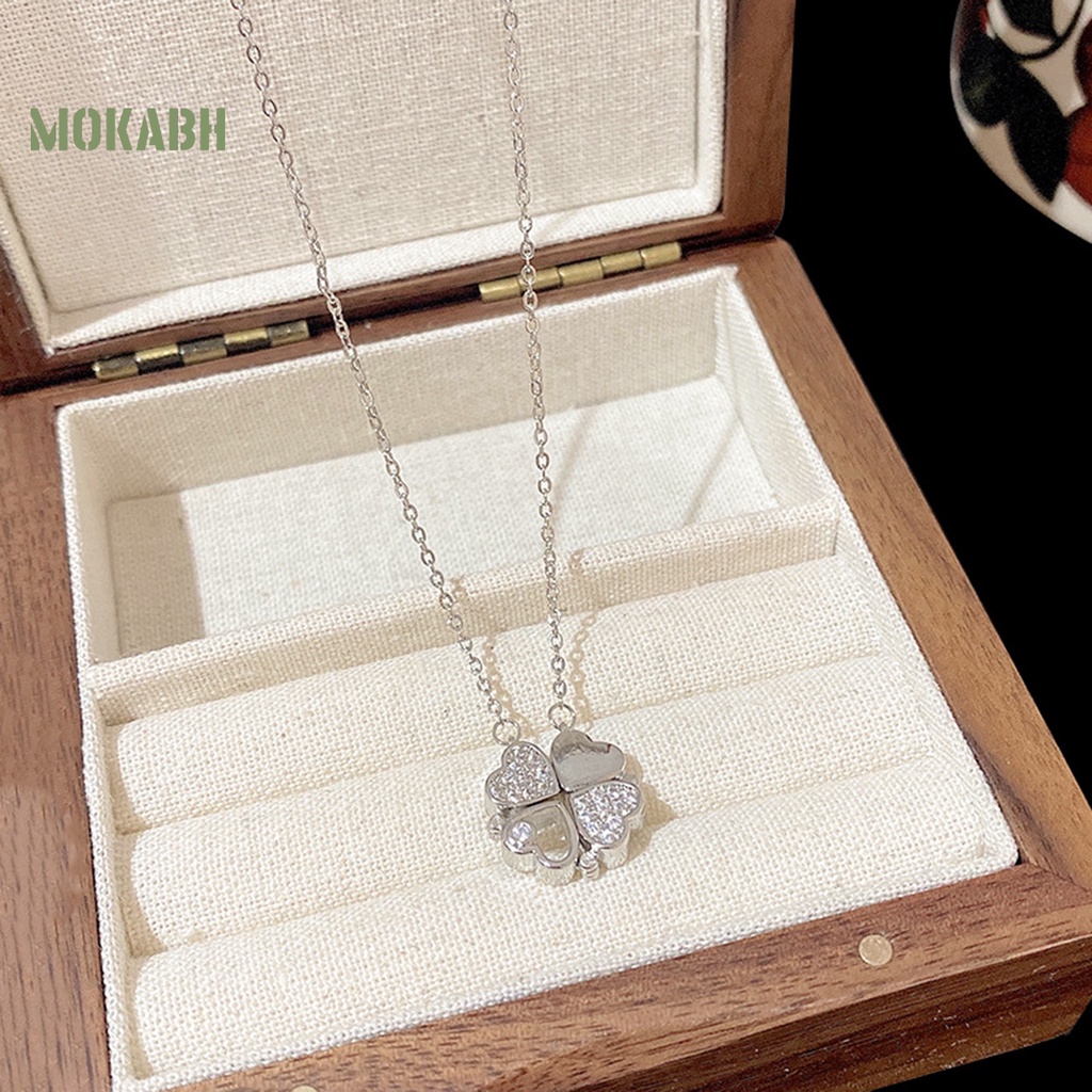 Vòng cổ Mặt Hình Cỏ Bốn Lá Thời Trang Xinh Xắn Cho Nữ