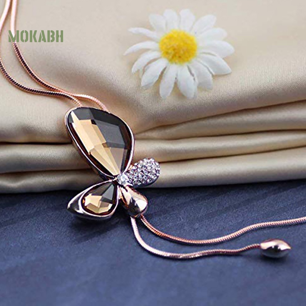 Vòng cổ HợP Kim HìNh BướM ĐíNh Đá Xinh XắN