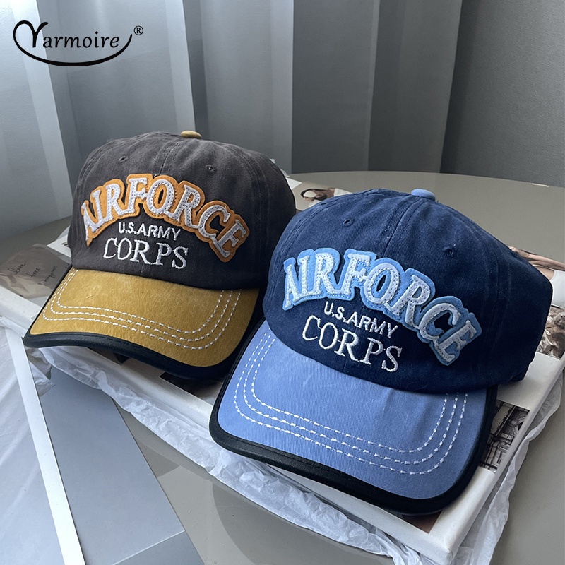 Mũ Lưỡi Trai Cotton Mềm Mại Thêu Chữ Y2K Phong Cách Vintage