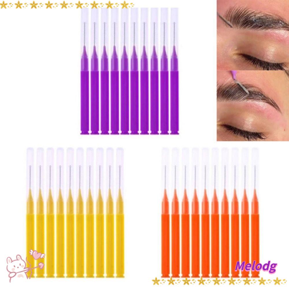 Bộ 20 Cọ Trang Điểm Lông Mày Mini Dùng Một Lần