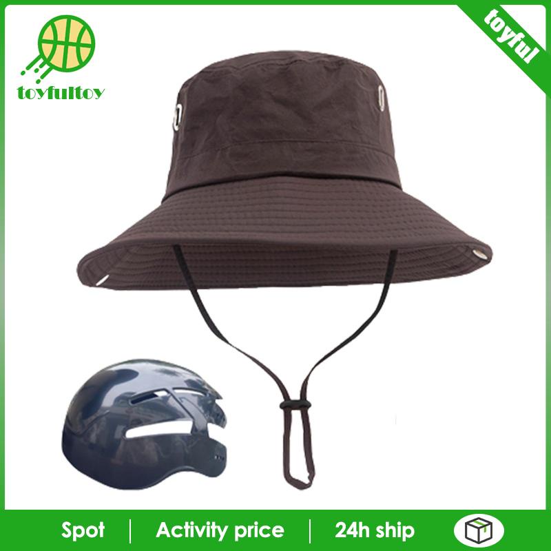 Mũ Bucket Vành Rộng Có Dây Gấp Gọn Tiện Dụng Cho Hoạt Động Ngoài Trời