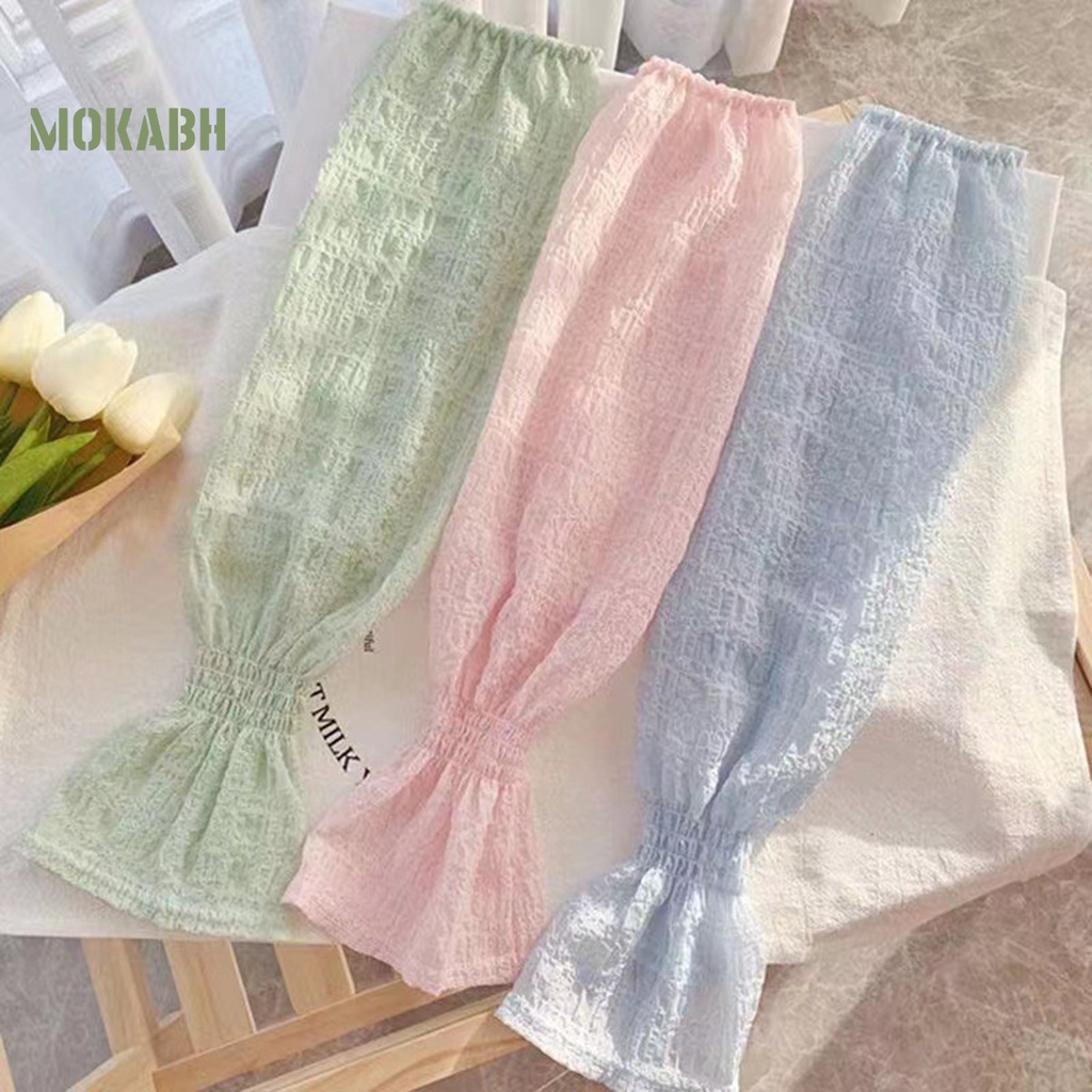 1 Cặp Găng Tay Co Giãn Thoáng Khí Chống Tia UV Chống Trượt Bảo Vệ Khi Đạp Xe