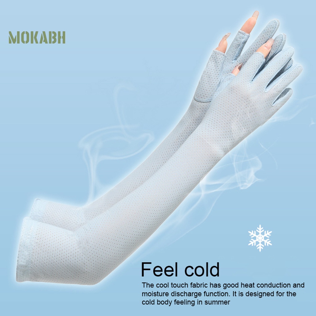 1 Đôi Găng Tay Chống Nắng Chống Tia UV Mỏng Vừa Vặn Giặt Được Màu Trơn Dành Cho Nam Nữ