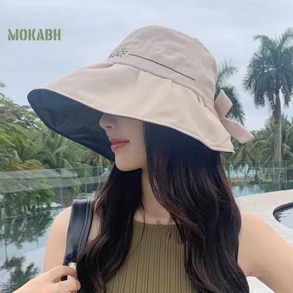 Nón Tai Bèo Vành Rộng Mềm Mại Chống Gió Thời Trang Mùa Hè Cho Nữ