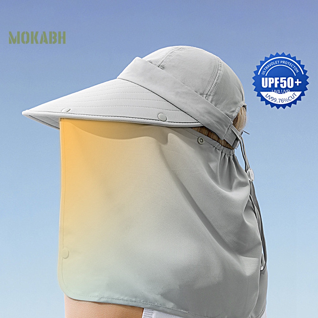 Nón Rộng Vành Chống Tia UV Màu Sắc Đơn Giản Có Thể Tháo Rời Tiện Dụng