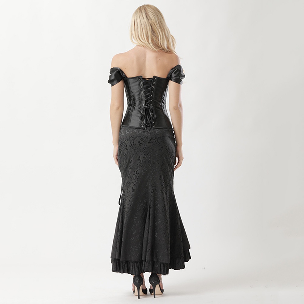 Áo corset Ôm Dáng Định Hình Cơ Thể Tay Ngắn Jacquard