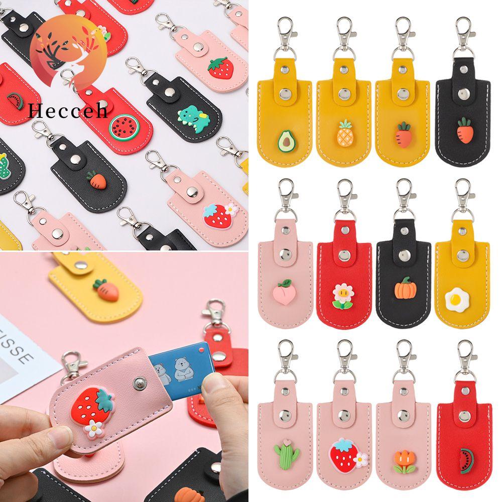 Bao Đựng Thẻ ID Bằng Da PU Họa Tiết Hoạt Hình Kèm Móc Khóa Giá Đỡ